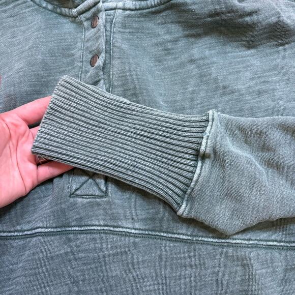 Free People Movement XL Solid Honey Dove Pullover Snap Button Hoodie Oversized - Picture 4 of 16